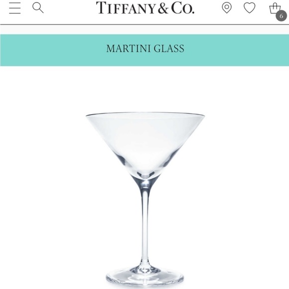 Tiffany & Co. Other - Tiffany and Company discontinued martini glass set of 3